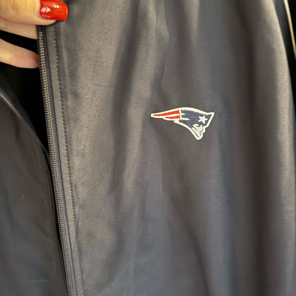 K-Way Navy Bomber Jacket with Patriots Logo